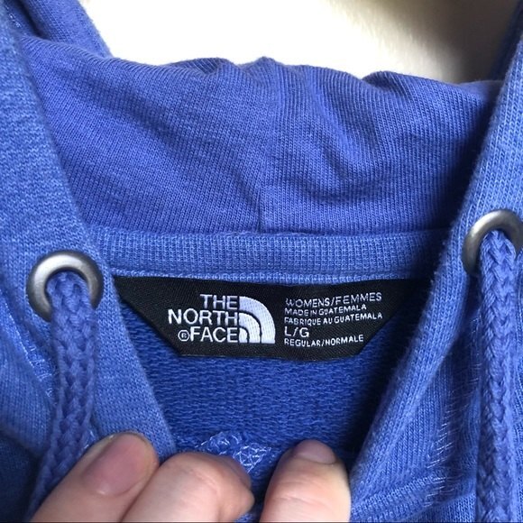 The North Face Purple French Terry Pullover Hoodie Size Large - Picture 12 of 16